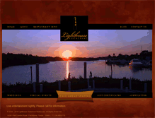 Tablet Screenshot of lighthousewaterfrontrestaurant.com